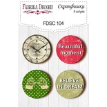 Набор скрапфишек Фабрика Декору из 4 шт FDSC 104