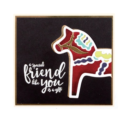 Ніж для вирубки від Spellbinders - Dala Horse