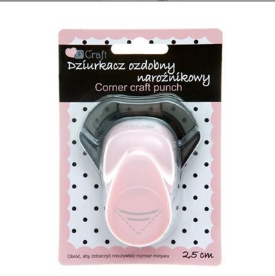 Дірокол кутовий (прорізи для фото) 2.5 напівмісяць, TM dpCraft (Dalprint)