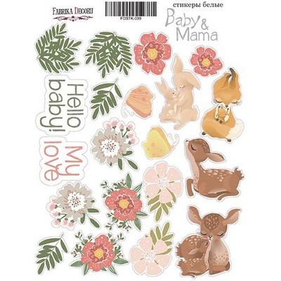 Набір наліпок (стікерів) 039 - Baby&Mama, ТМ Фабрика Декору