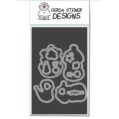 Набор лезвий Gerda Steiner Designs - Snowman Friends 4x6 Die Set