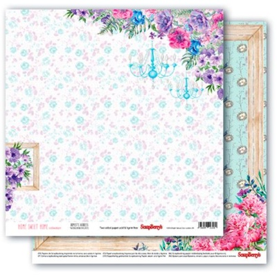 Набор бумаги для скрапбукинга от ScrapBerry's - Home sweet home, 30,5x30,5 см, 6+2 шт