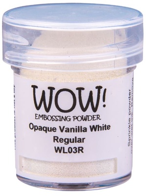 Пудра для ембосінгу Wow - Opaque Vanilla White - Regular, 15 мл