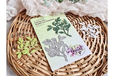 Ніж для вирубки "Гілочка горобини" від AgiArt, 70*60 мм