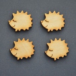 Деревянная фигурка WOOD-082 - Ежик, 1 штука