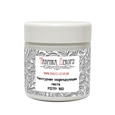 Моделююча текстурна паста Фабрика Декору, колір білий, 150 мл