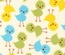 Тканина 100% бавовна - Веселі курчата на кремовому, 45x55см