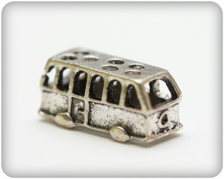 Набір металевих підвісок від ScrapBerryʼs - Автобус, 17x11м, 10 шт.