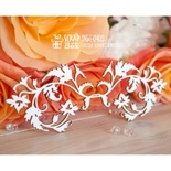 Чипборд ScrapBox - Бордюр з квітами і листочками Hw-042