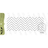 Акриловий штамп Lesia Zgharda F137a Шеврончик, розмір 8x3 см