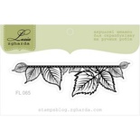 Акриловый штамп Lesia Zgharda FL065 Лиственный баннер маленький, размер 7x2,1 см
