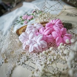 Набір квітів Фентазі, ніжний рожевий - рожевий від WOODchic, 4,5см, 6шт.