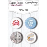 Набір скрап-фішок від ТМ Фабрика Декору з 4 шт. No 166