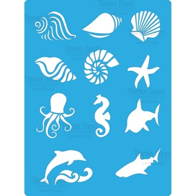 Маска - Фабрика Декору - Морські фігури, 15см20 см