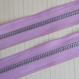 Тасьма з блискавкою Zipper Trim - Lilac Pink, колір бузковий, ширина 13 мм, довжина 90 см