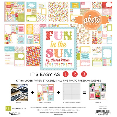 Набір паперу і файлів від Echo Park - Photo Freedom Fun in the Sun, 30x30 см