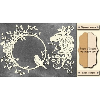 Чипборд Фабрика Декору - FDCH-066, цвет молочный, крафт