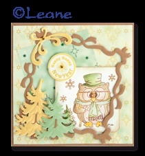 Акриловий штамп LeCreaDesign - Clearstamp Popco Winter - Зимова сова