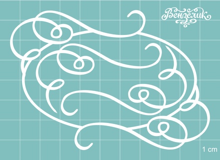 Чипборд від Вензелик - Набір рамок + куточки 06, розмір: 100x70 мм