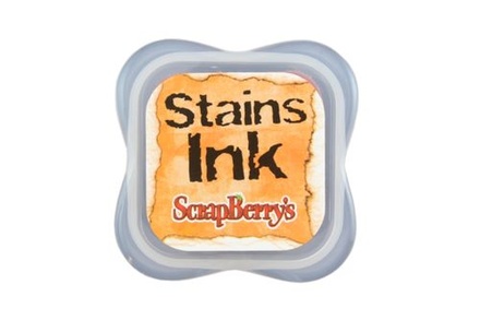 Чорнило з ефектом кольорових плям Стеїнс від ScrapBerryʼs - помаранчевий