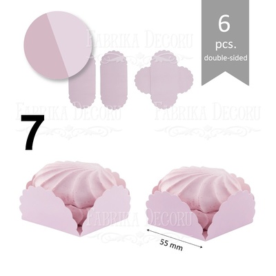 Набір паперових заготовок 010, ТМ Fabrika Dekoru, 6 штук, вибір кольору