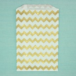 Конвертик White Chevron Middy Bitty Bags, розмір 12,07x19,05см, 1 шт.