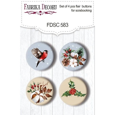 Скрап-фішки Набір 4шт. Bright Christmas #583