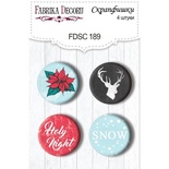 Набір скрап-фішок Фабрика Декору з 4 шт. No 189