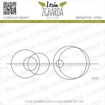 Акриловий штамп Lesia Zgharda Геометрична абстракція P009