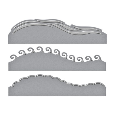 Ножи от Spellbinders - A2 Waves Borders