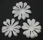 Декоративні квіти, білий колір, 50 мм, 5шт.