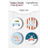 Набір скрап-фішок Фабрика Декору з 4 шт. No 191