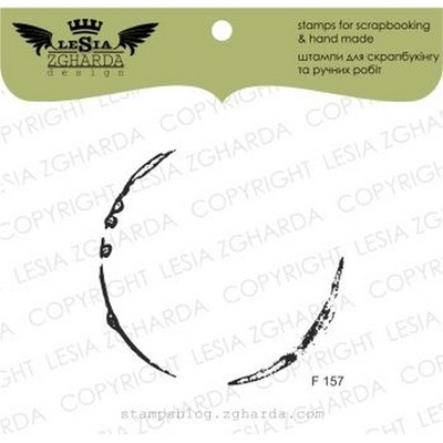 Набор акриловых штампов Lesia Zgharda F157 Отпечаток от стакана, 2 шт