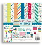 Набір паперу для скрапбукінгу Echo Park - Birthday Wishes Boy, 12+2 аркуша, 30x30 см