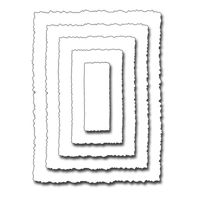 Лезвие Frantic Stamper Precision Die - Deckled Rectangles 