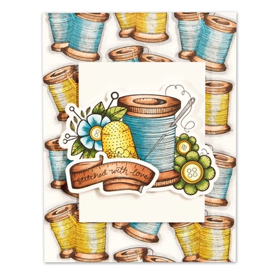 Ніж для вирубки + штампи від Spellbinders - Sew Handmade