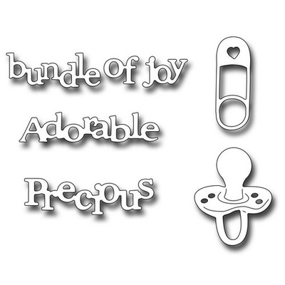 Ніж для вирубки Frantic Stamper - Precision Die - Adorable Bundle Set