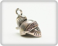 Металева підвіска від ScrapBerryʼs - Лицарський шолом, 18x12м, 10 шт.