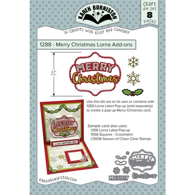ПІД ЗАМОВЛЕННЯ - Karen Burniston Dies - Merry Christmas Lorna Add-Ons