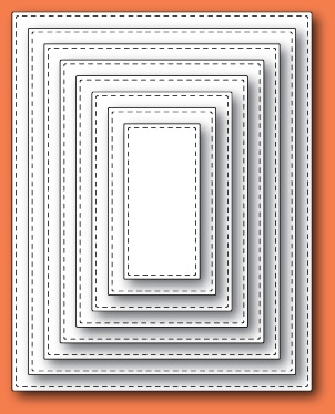Ножи от Memory Box - Stitched Rectangle Layers craft dies