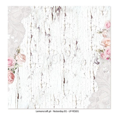 Аркуш двостороннього паперу для скрапбукінгу від LemonCraft - Yesterday 01
