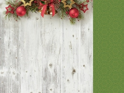 Двусторонний лист скрапбумаги от Kaisercraft - Basecoat Christmas Collection - Bells, 30 x 30 см.