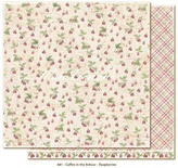 Двусторонний лист бумаги для скрапбукинга от Maja Design - Coffee in the Arbour - Raspberries, 30x30 см