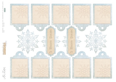 Набір висічок Lesia Zgharda Зимова пора теги