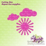 Ножі для вирубки "Сонечко з хмаринками" від AgiArt, 3 шт.