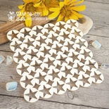 Чипборд ScrapBox — Фон - зірка у колах Hb-030