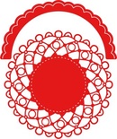 Ніж для вирубки Dianza Doily w/Angel Wing від Cheery Lynn Designs