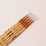 Кисть из волоса колонка круглая. Ручка короткая, 1110 №0