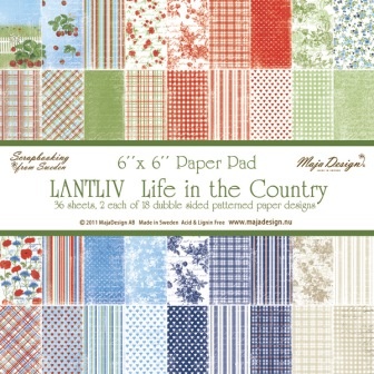 Набір паперу Maja Design - Life in the Country PAPER PAD, 15х15см, 36 аркушів
