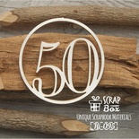Чипборд ScrapBox - Цифра 50